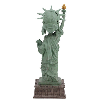Statue of Liberty bobblehead, 8 inches tall, detailed hand-painted design capturing the iconic statue's features and colors.