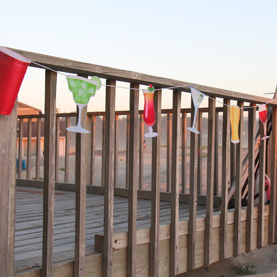 String of Drinks Festive String featuring colorful drink designs including martinis and margaritas, enhancing any celebration with cheerful decor.