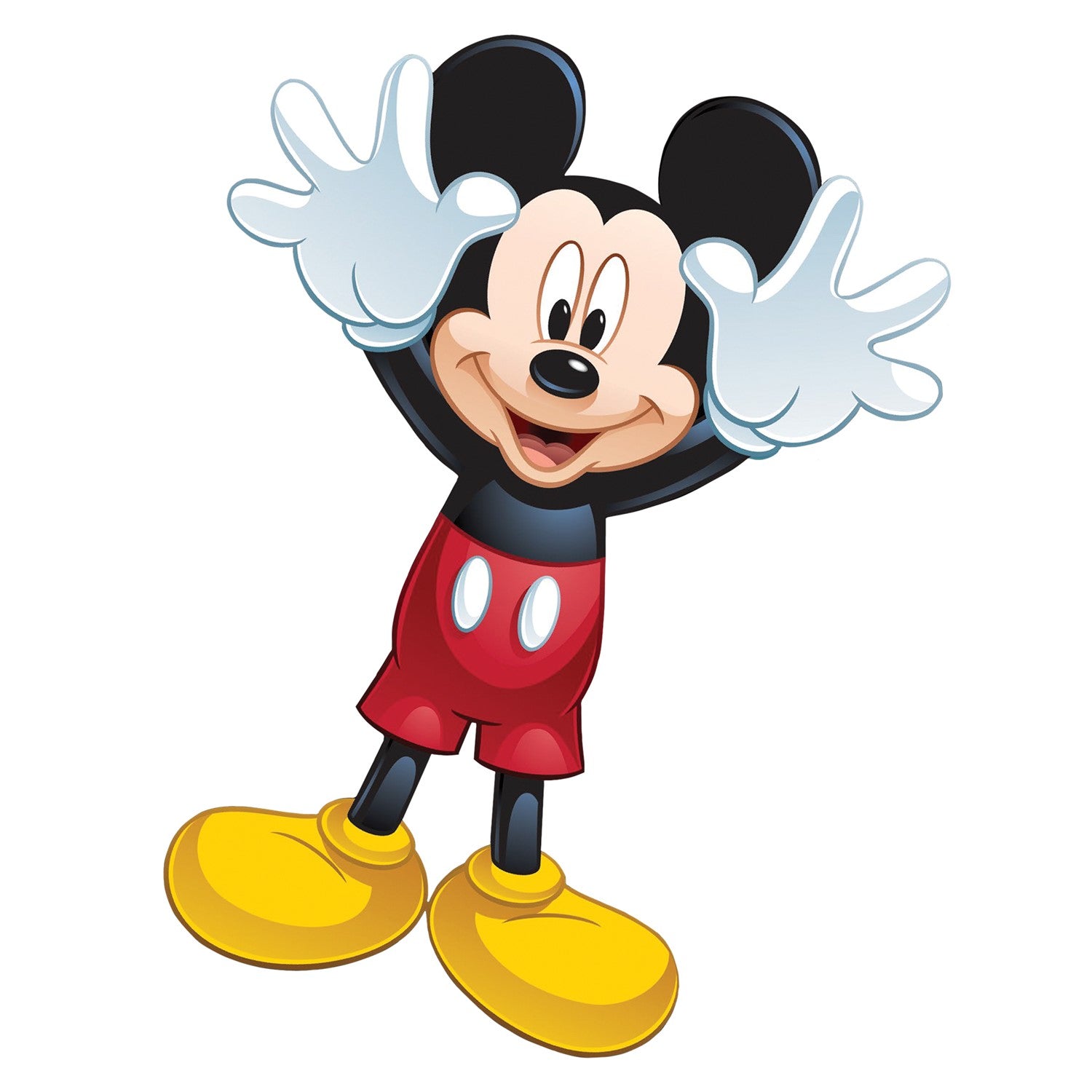 SuperSize Ultra Mickey Mouse Kite soaring in the sky, showcasing colorful Mickey Mouse graphics against a clear blue backdrop.