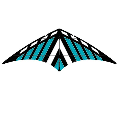 Teal DC Sport 70 Kite displayed in the sky, showcasing its vibrant color and large 70-inch size against a clear blue backdrop.