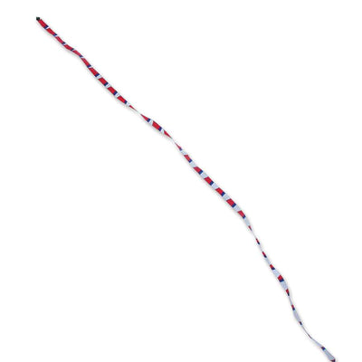 5 in. x 100 ft. Transition Tail showcasing a colorful design flowing in the wind, ideal for kites and outdoor celebrations.