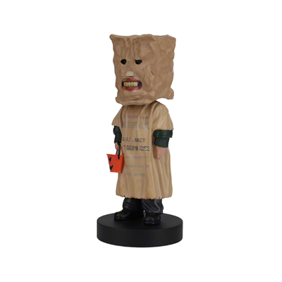 Trick 'r Treat Bagwell Bobblehead featuring lifelike details, designed to capture the character's essence from the 2007 horror classic, ideal for display in any collectible collection.