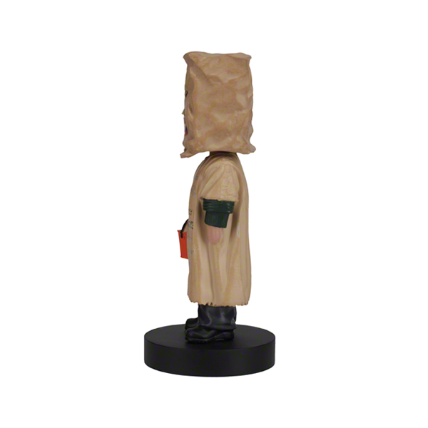 Trick 'r Treat Bagwell Bobblehead featuring lifelike details, designed to capture the character's essence from the 2007 horror classic, ideal for display in any collectible collection.