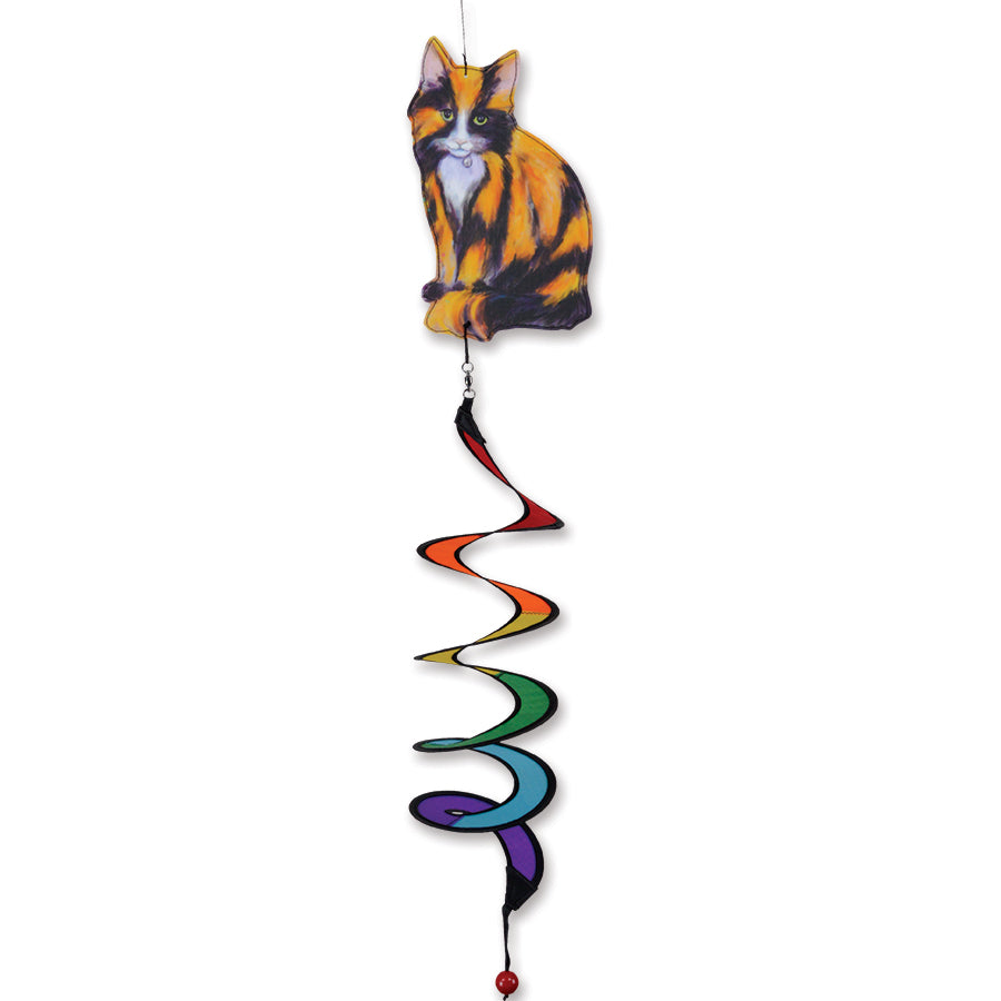 Twister - Calico Cat figurine showcasing vibrant colors and intricate details, perfect as a decorative accent for pet lovers.