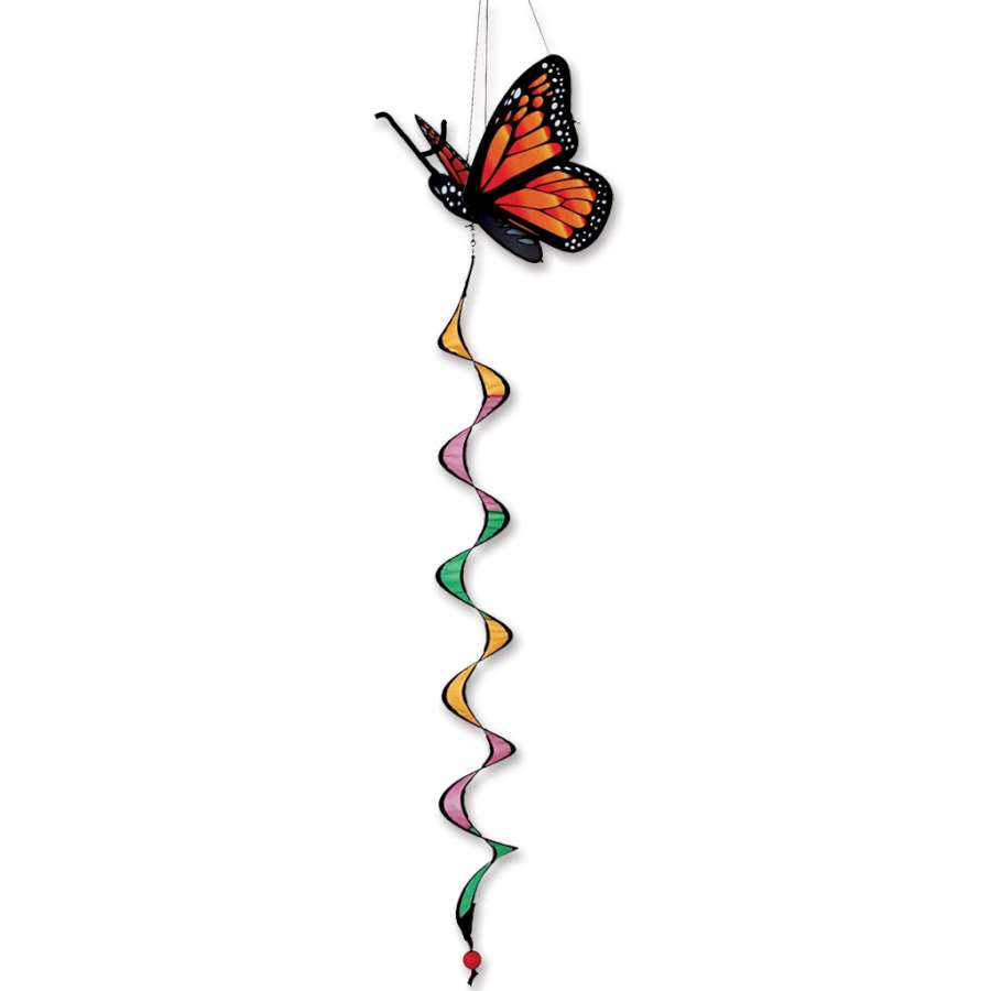 Twister - Monarch Butterfly garden accent featuring a colorful butterfly design spinning elegantly in the breeze against a garden backdrop.