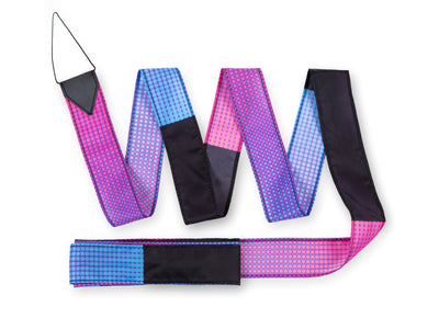 Ultraviolet 20' Ribbon Tail with flowing multi-ribbon design and swivel clip attachment, adding smooth motion and high-contrast color to a wide range of kites.