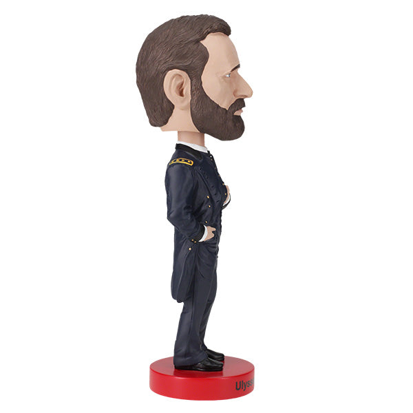 Ulysses S. Grant bobblehead featuring detailed craftsmanship and realistic likeness, standing approximately 7 inches tall on a display shelf.