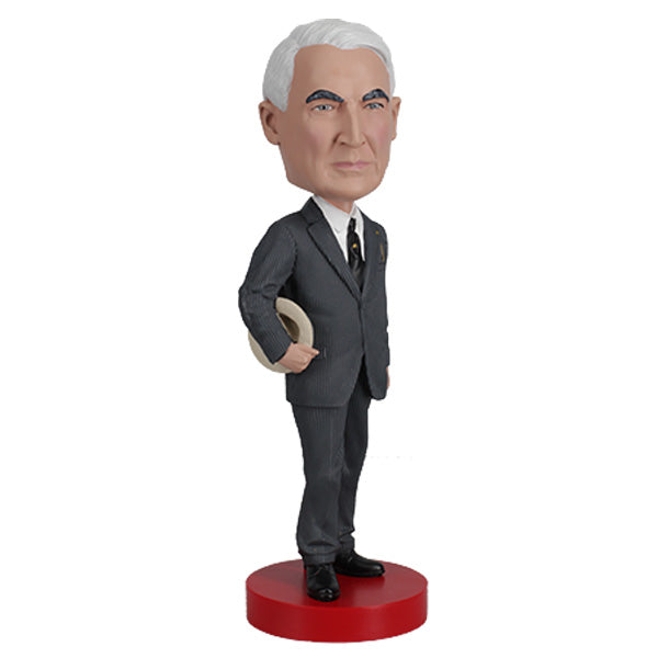 Warren G. Harding bobblehead standing 7 inches tall, intricately detailed, depicting the 29th President of the United States in historical attire.