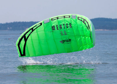Powerful three-line traction kite with water-relaunchable design, smooth handling, and strong pull for land and water adventures.