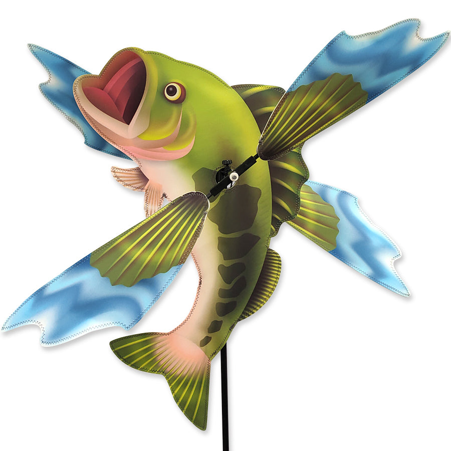 Add lively charm to your garden with the WhirliGig Spinner - Bass made from durable SunTex fabric, perfect for gentle breezes. Enjoy outdoor fun today!