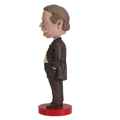 William Howard Taft bobblehead, an 8-inch collectible made from heavyweight polyresin, showcasing Taft's likeness with hand-painted details.