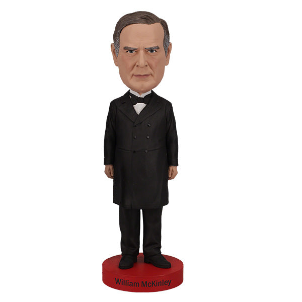 William McKinley bobblehead, 8-inch tall, intricately detailed with vibrant colors, showcasing the 25th President of the United States.