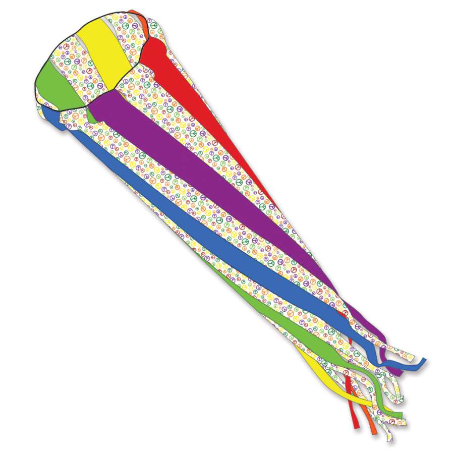 Wind Turbine 1000 in vibrant colors spinning in the breeze, showcasing its 10-meter length for an impressive outdoor display.