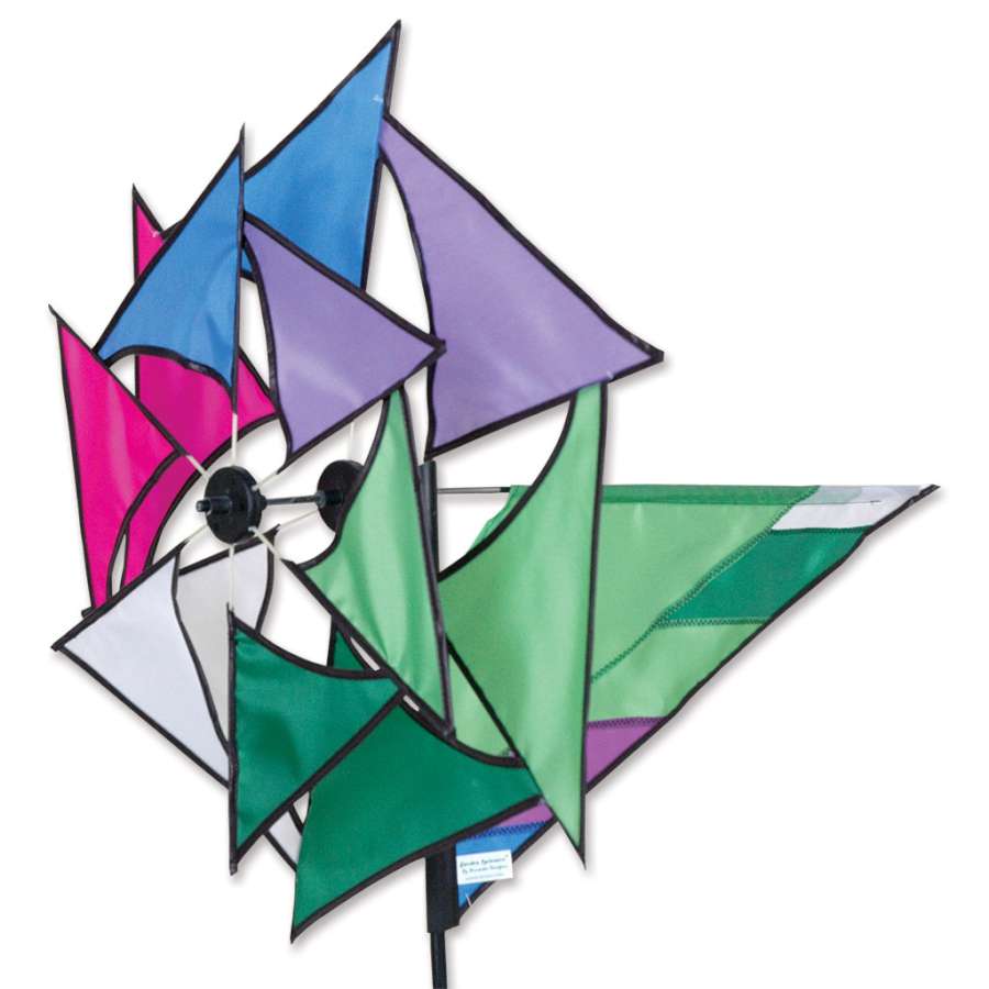 Windmill Spinner - Calypso featuring colorful rotating blades, adds charm to the garden, swaying gently in the breeze.