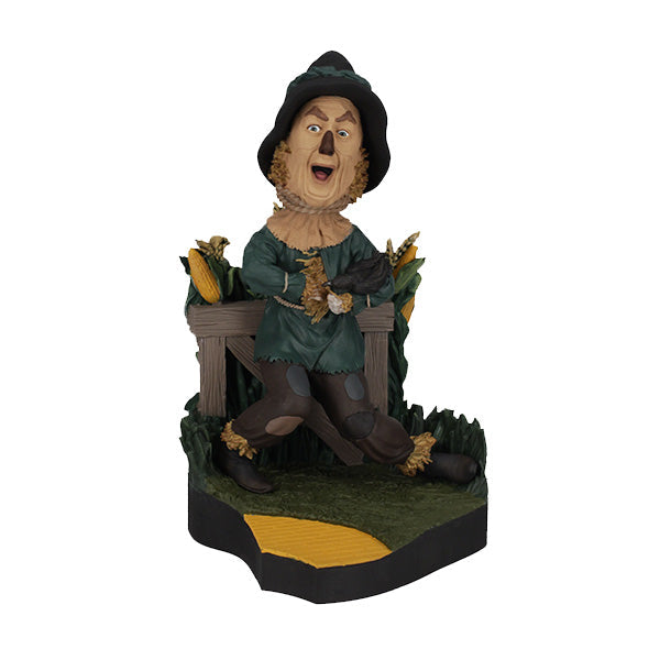 Wizard of Oz Scarecrow Bobblehead, featuring vibrant colors and intricate details, displayed against a simple background.