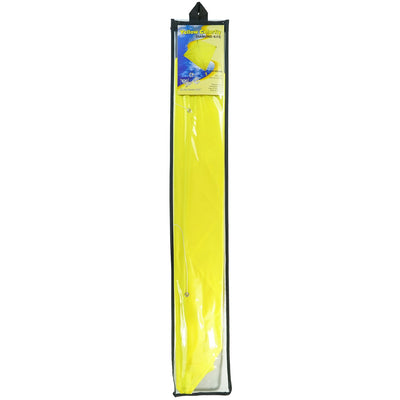Capturing the essence of fun in the skies, the Yellow Colorfly 30" Diamond Kite boasts a bright yellow design with three coordinating tails, perfect for outdoor adventures.
